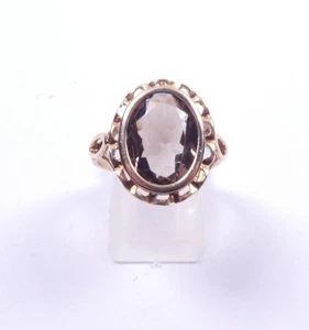 Ring 9 Karat Gelbgold Gr. Q Topas Solitär - Bild 1 von 7
