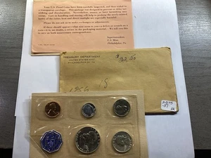 1956 US Mint Silver Proof Set Type2 with all Original Packaging 100125 37ek - Picture 1 of 6