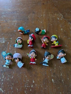 Monchichi Hong Kong 1979 Vintage Lot of 11 PVC 2" Mini Figures Rare Collectibles - Picture 1 of 8