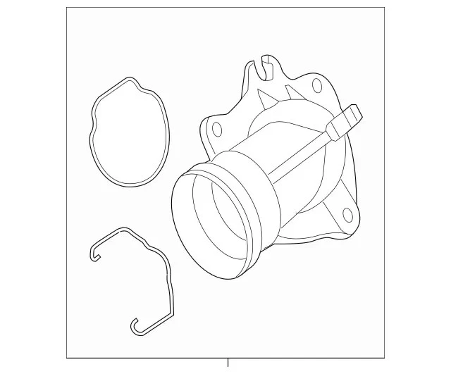 Kit de termostato líquido de arrefecimento do motor Mercedes-Benz genuíno 642-200-20-15 - Imagem 1 de 1