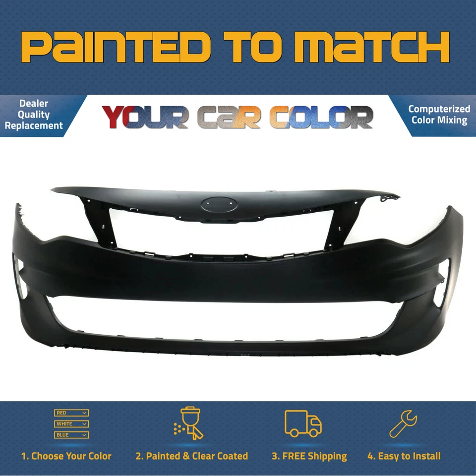 For 2016-2018 Kia Optima Front Bumper EX/LX Painted Foto 1 de 1