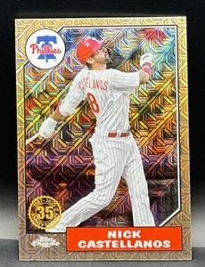 2022 Topps Chrome Silver Pack #T87C-51 Nick Castellanos Mojo 1987 Insert - Picture 1 of 2