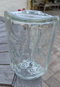 Rounded Corner Glass Block 8 x 3 7/8” Made in Germany Pat.311975 (17 Available) - Picture 1 of 8
