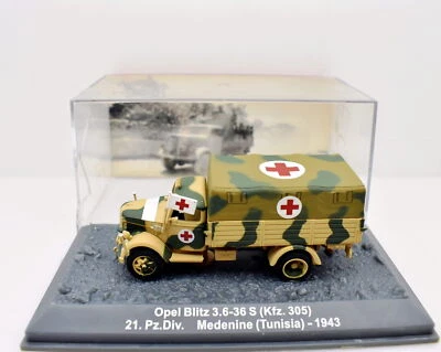 Modellautos Camion Tank OPEL BLITZ MILITÄRFAHRZEUGE Da Kampf Sammlung - Bild 1 von 4