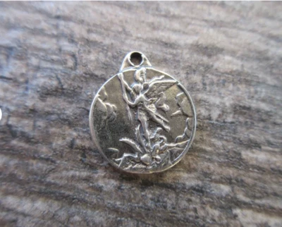 Collar pequeño ST MICHAEL ANGEL ARCÁNGEL PROTECT 925 Plata de Ley Serpiente 20" Foto 1 de 4