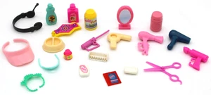 Barbie Doll Vanity Accessories /Pet Items 22 Piece Lot Accessories Vintage LOOK! - Picture 1 of 9