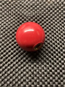 NUOVO Vulcan Hart 00-414819-00001 manopola rotonda marmo rosso lupo obsoleto originale OEM - Foto 1 di 3