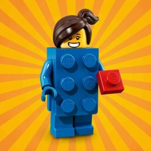 LEGO 71021 MINIFIGURES SERIE 18 / 40 YEARS - RAGAZZA MATTONCINO LEGO - Foto 1 di 3