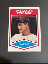 1989 CMC BASEBALL'S GREATEST LOU GEHRIG NEW YORK YANKEES