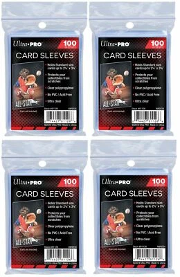 400 Ultra Pro Soft Sleeves MTG Magic, Pokemon 4 Packs Karten-Hüllen 66x94mm