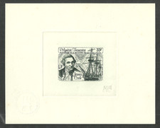 FRENCH POLYNESIA 1978 SHIPS EXPLORERS CAPTAIN COOK ARTIST SIGNED PROOFS MNH