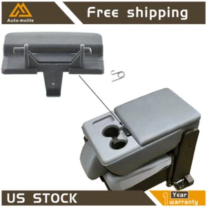 Fit For Ford F-150 2010-2017 2018 Gray Center Console Jump Seat Lid Latch - Foto 1 di 7
