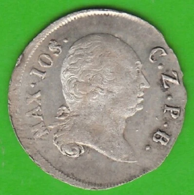 Coin Silver Bavaria 3 Kreuzer 1805 Brilliant Uncirculated nswleipzig - Image 1 of 3