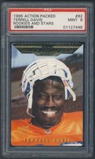 1995 Action Packed Rookies and Stars Terrell Davis #92 PSA 9 MINT