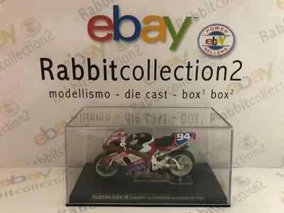 DIE CAST “ SUZUKI GSX-R C. GUYOT S. SCARNATO N. DUSSAUGE 2001 " MOTO SCALA 1/24 - Immagine 1 di 2