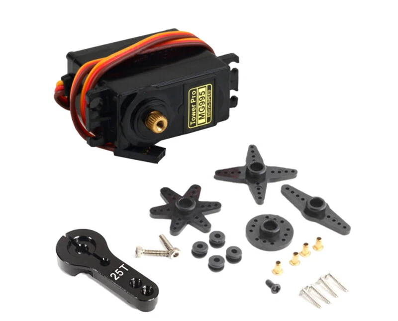 V3 Digital MG995 Standard Size Metal Gear Servo 12kg 0.15s w/ Metal Horn - Image 1 of 1