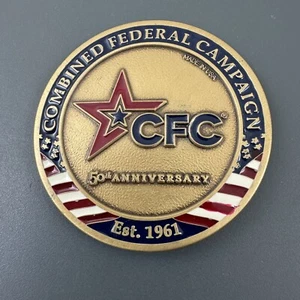 Combined Federal Campaign CFC 2011 50th Anniversary Challenge Coin - Bild 1 von 3
