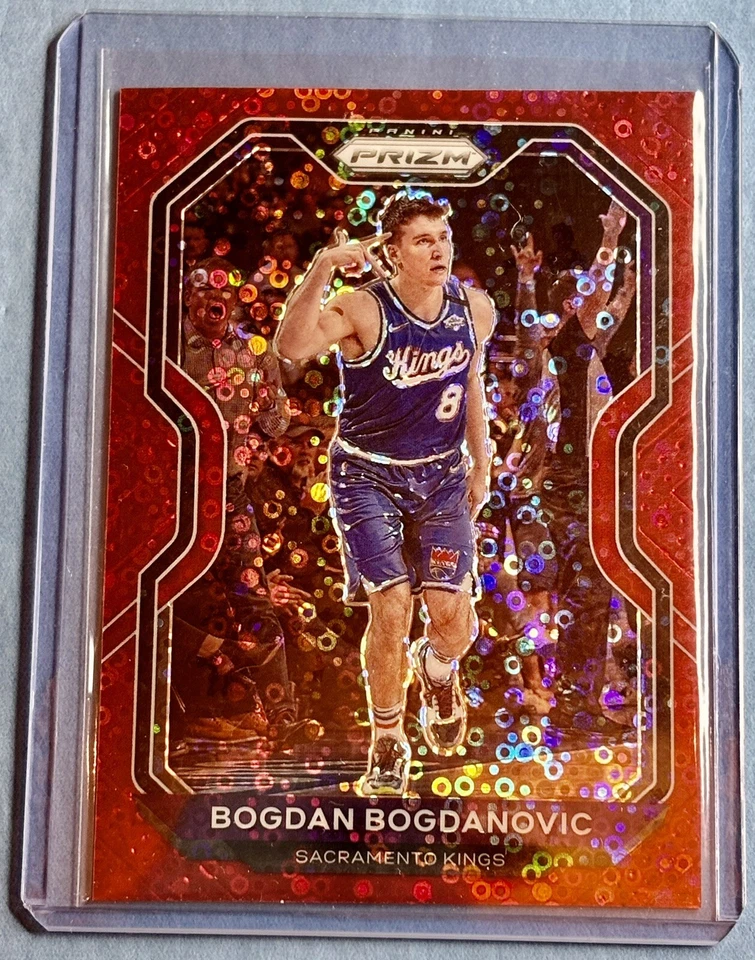 💎2020-21 Panini Prizm Fastbreak Bogdan Bogdanovic #161 🚨Red Disco Prizm /125 - Image 1 of 3