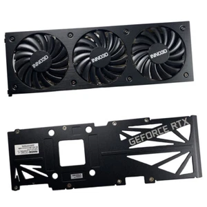 Heatsink Cooler Fan Backplate for INNO3D RTX3080 3080ti X3 Black Gold Video Card - Picture 1 of 20