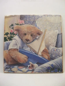 Original 1994 Limited Signed & Number Happy Days Teddy Bear Painting w/ COA - Picture 1 of 12
