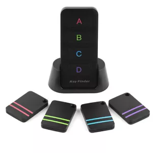 4 en 1 Alarma Inalámbrica Anti-perdida Rastreador Buscador de Llaves Cartera Localizador Kit Remoto EE. UU. - Imagen 1 de 14