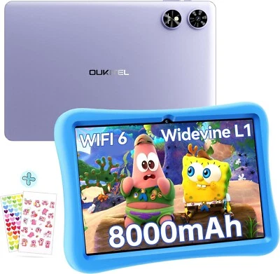 Tablet OUKITEL OT6 Bambini 10 pollici 4 GB RAM + 64 GB ROM Android 13 8000 mAh - Immagine 1 di 4