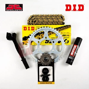 DID JT X-Ring Gold Chain and Sprocket Kit for Honda XR200R 1986-1994 - Picture 1 of 2