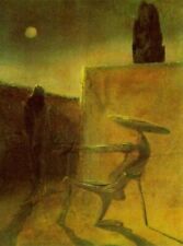 Oil painting Salvador-Dali-The-Ghost-of-Vermeer-Van-Delft abstract impression ar