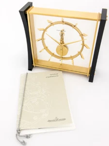 Raro orologio da scrivania Jaeger LeCoultre 8 giorni movimento in linea carte anni '60 - Foto 1 di 11