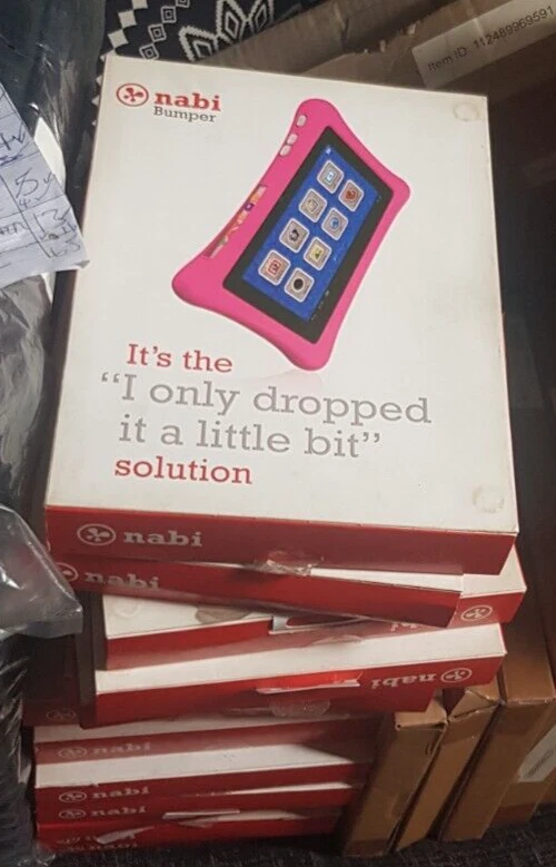 Nabi Personalised Tablet Bumper - Pink - BNIB - Waterproof/ Shockproof - Image 1 of 3