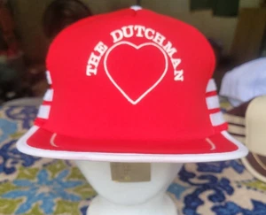 GORRA SOMBRERO DE COLECCIÓN THE DUTCHMAN HEART ROJO/BLANCO MALLA DE CAMIONERO SNAPBACK - Imagen 1 de 6