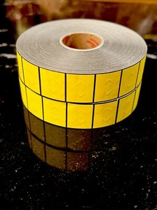 Avery Dennison Yellow Labels Monarch Labelers 2 Rolls A0024 Series 1100 - Picture 1 of 7