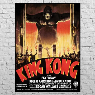 Poster King Kong, 1933 | 24x33" Big size A1 | Old movie affiche, Retro decor - Image 1 of 4