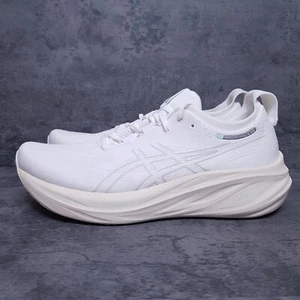 ASICS Gel-Nimbus 26 Running Shoes Mens Size 12 Off White Grey 1011B794-101 nby - Picture 1 of 7