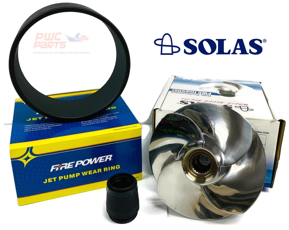Anillo de desgaste SeaDoo 2009-2019 GTI 130 4-TEC e impulsor SOLAS SR-CD-10/18A 20-35021 Foto 1 de 1