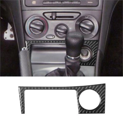 Cubierta envolvente interior de encendedor de cigarrillos de fibra de carbono para Toyota Celica Foto 1 de 4