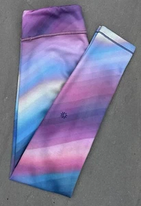 Athleta Girl Leggings size L/12 Large 12 Chit Chat Tight Rainbow Print - Picture 1 of 5