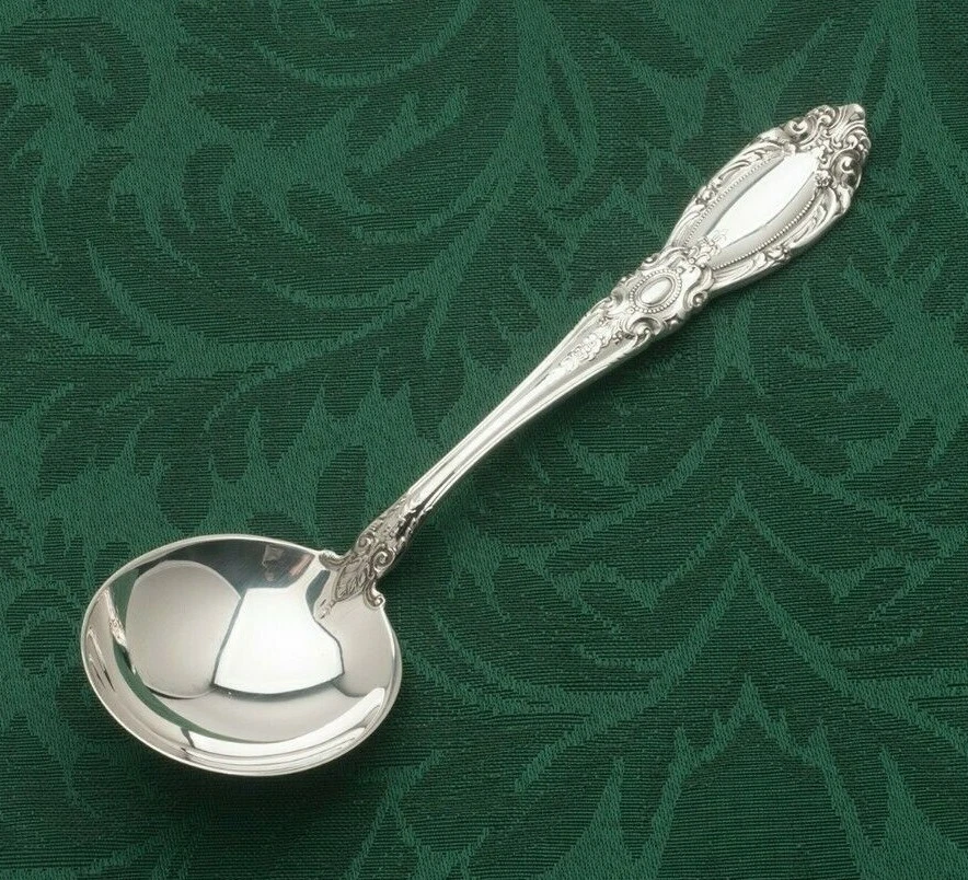 Cuchara sopera redonda o crema de plata esterlina King Richard by Towle 6 1/8" Foto 1 de 1