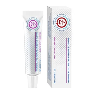 Adhesivo para dentaduras dentales, adhesivo termoplástico para dentaduras postizas y cojín para 7 días - Imagen 1 de 12