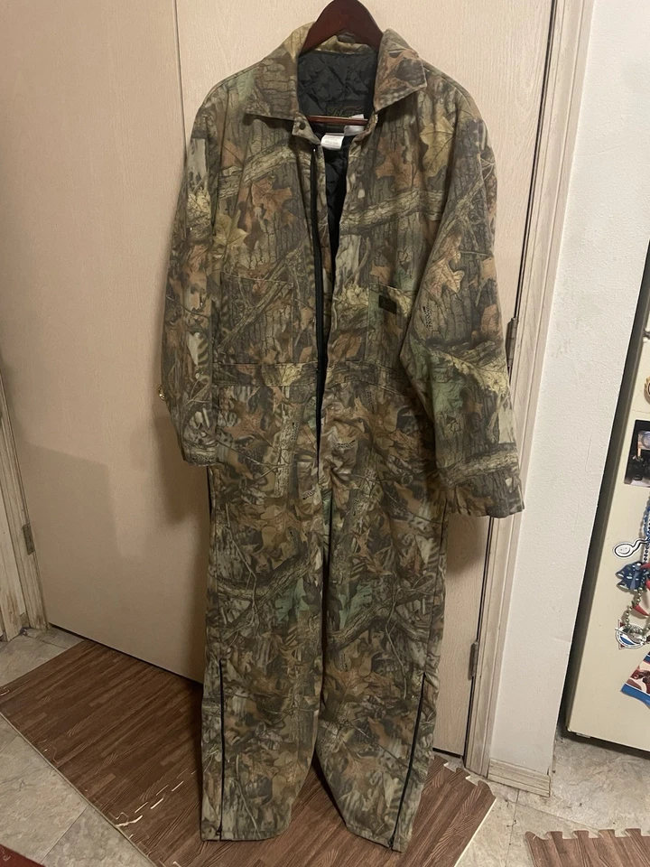 Liberty Coveralls Mens XL Regular  Camo Insulated Advantage Timber Hunting Suit - Image 1 of 4