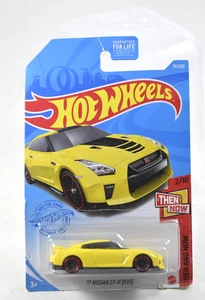 Hot Wheels Then And Now Yellow 2017 R35 Nissan GTR 2021 1/64 - Picture 1 of 4