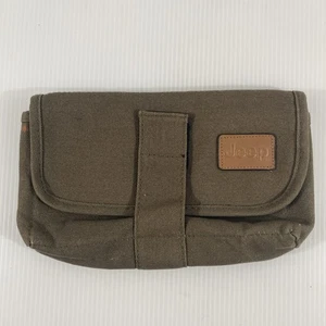 Canvas Jeep Owners Manual Bag Only Leather Patch Hook And Loop Clasp - Picture 1 of 8