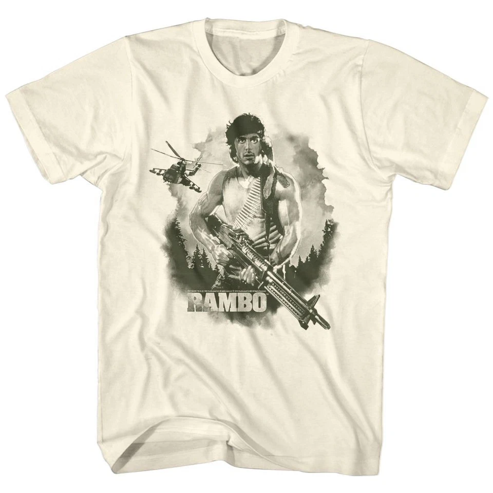 Rambo - Watercolor - Short Sleeve - Adult - T-Shirt - Image 1 of 1