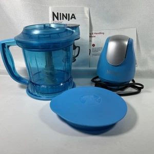 Ninja Storm Food Processor Blender Blue & Manual QB700Q2 Tested Works - Picture 1 of 9