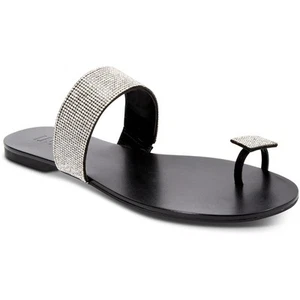 INC Womens Gavena Faux Leather Slide Sandals Shoes BHFO 0499 - Picture 1 of 3