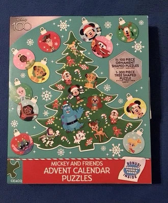 Disney 100th Anniversary 2023 Mickey And Friends Advent Calendar Puzzles — New - Image 1 of 4