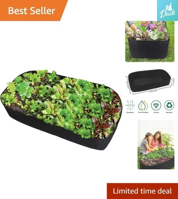 Cama de jardín transpirable elevada de 2 pies x 4 pies con fácil configuración - perfecta para principiantes Foto 1 de 4