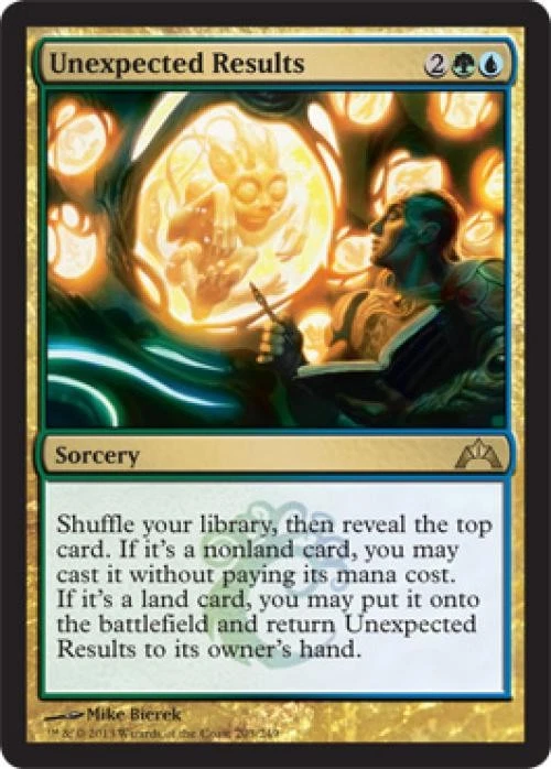 Unexpected Results -Foil Light Play MTG Gatecrash - Image 1 of 1