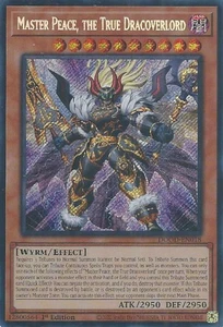 1X NM Master Peace, the True Dracoverlord - DOOD-EN018 - Secret Rare 1st Edition - Picture 1 of 1