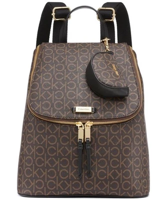 Mochila Organizacional Calvin Klein Zulle, Marrom/Cáqui/Preta, Tamanho Único - Imagem 1 de 2